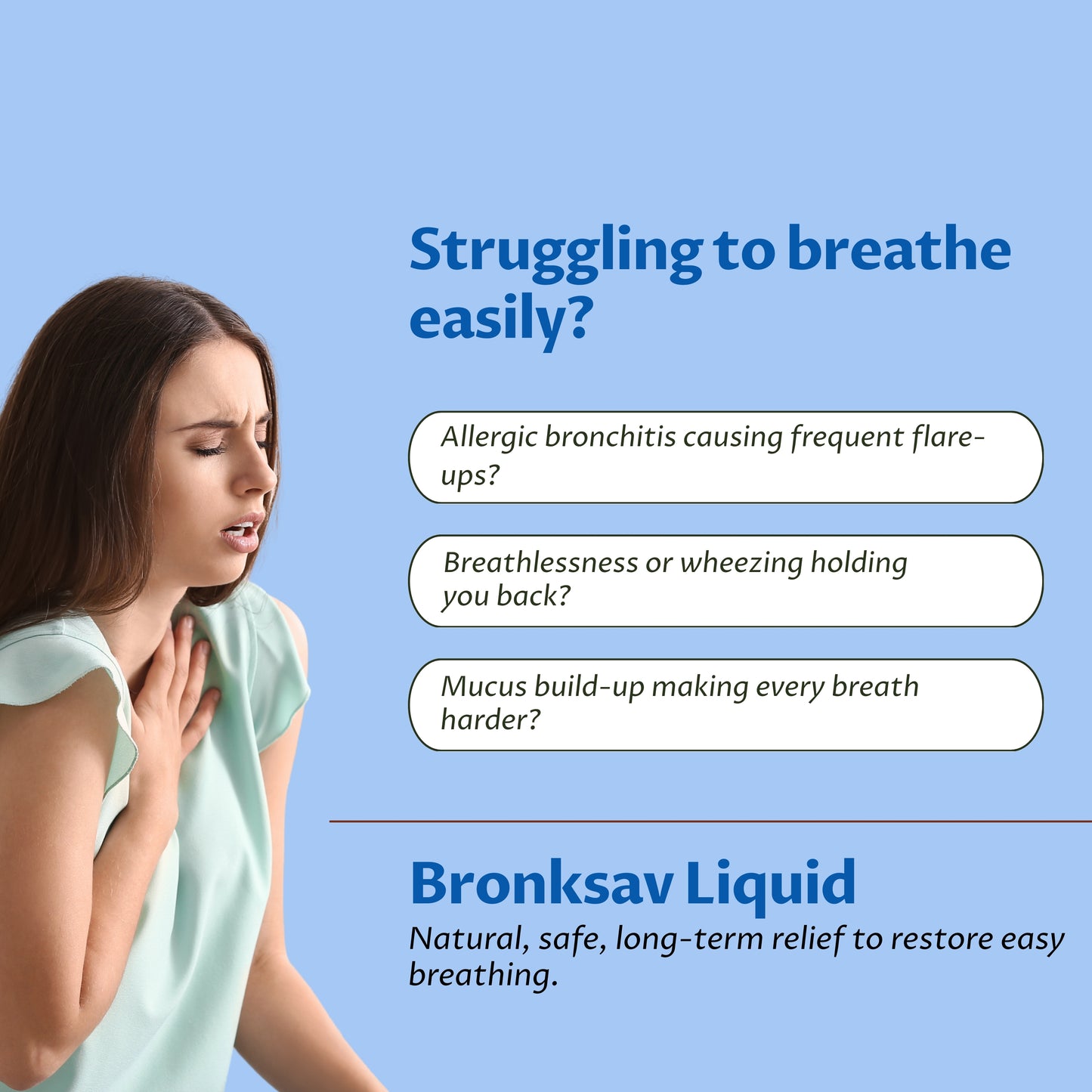 BRONKASAV LIQUID | 200 ml X 3 Bottles