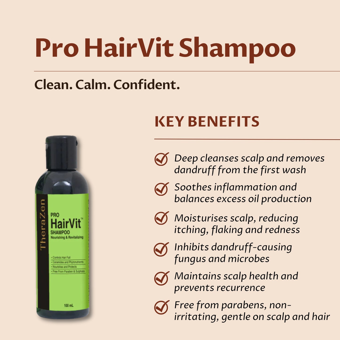PRO HAIRVIT SHAMPOO | 100 ml X 2 Bottles