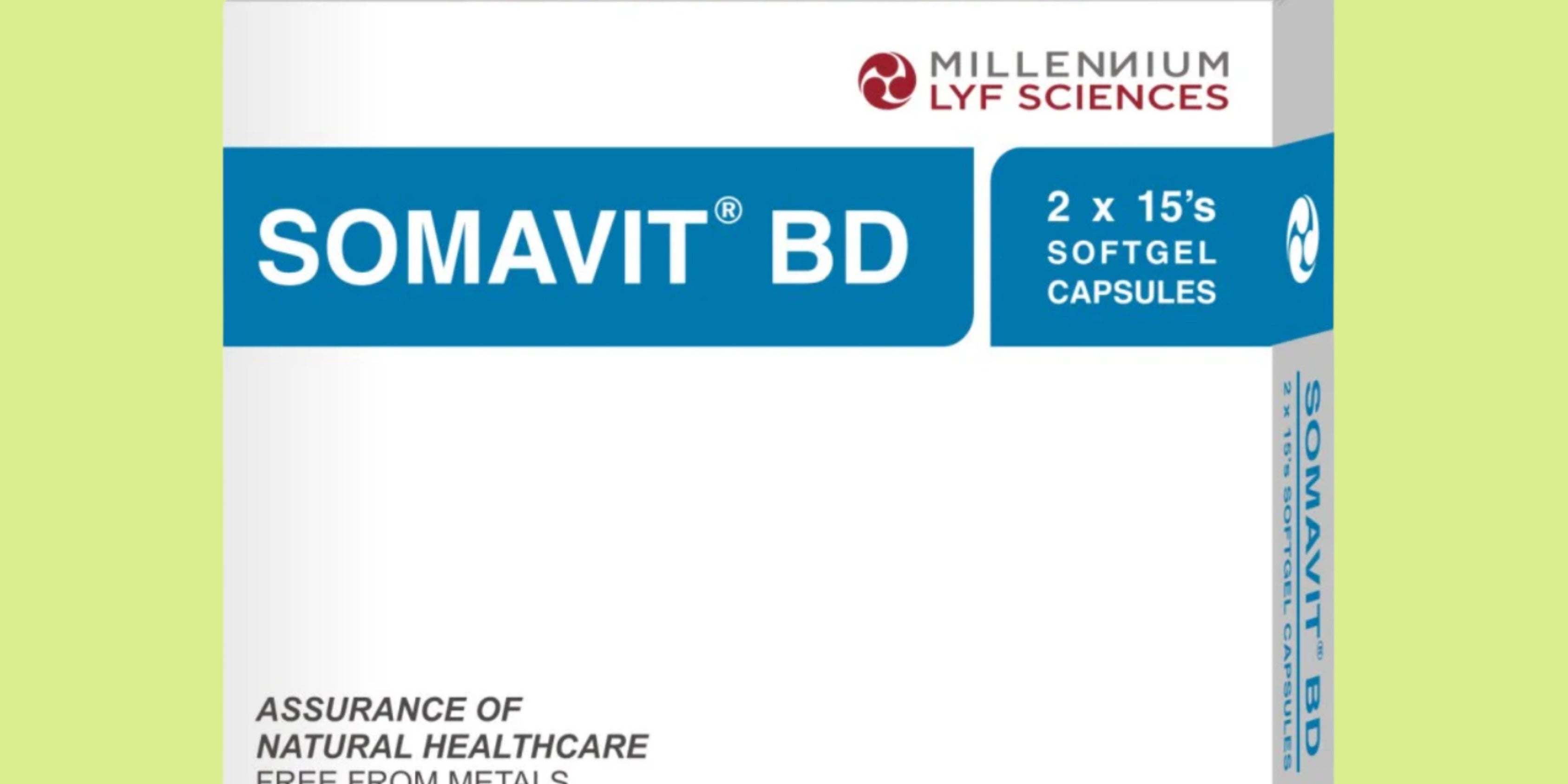 SOMAVIT BD | Easy to swallow | 60 capsule