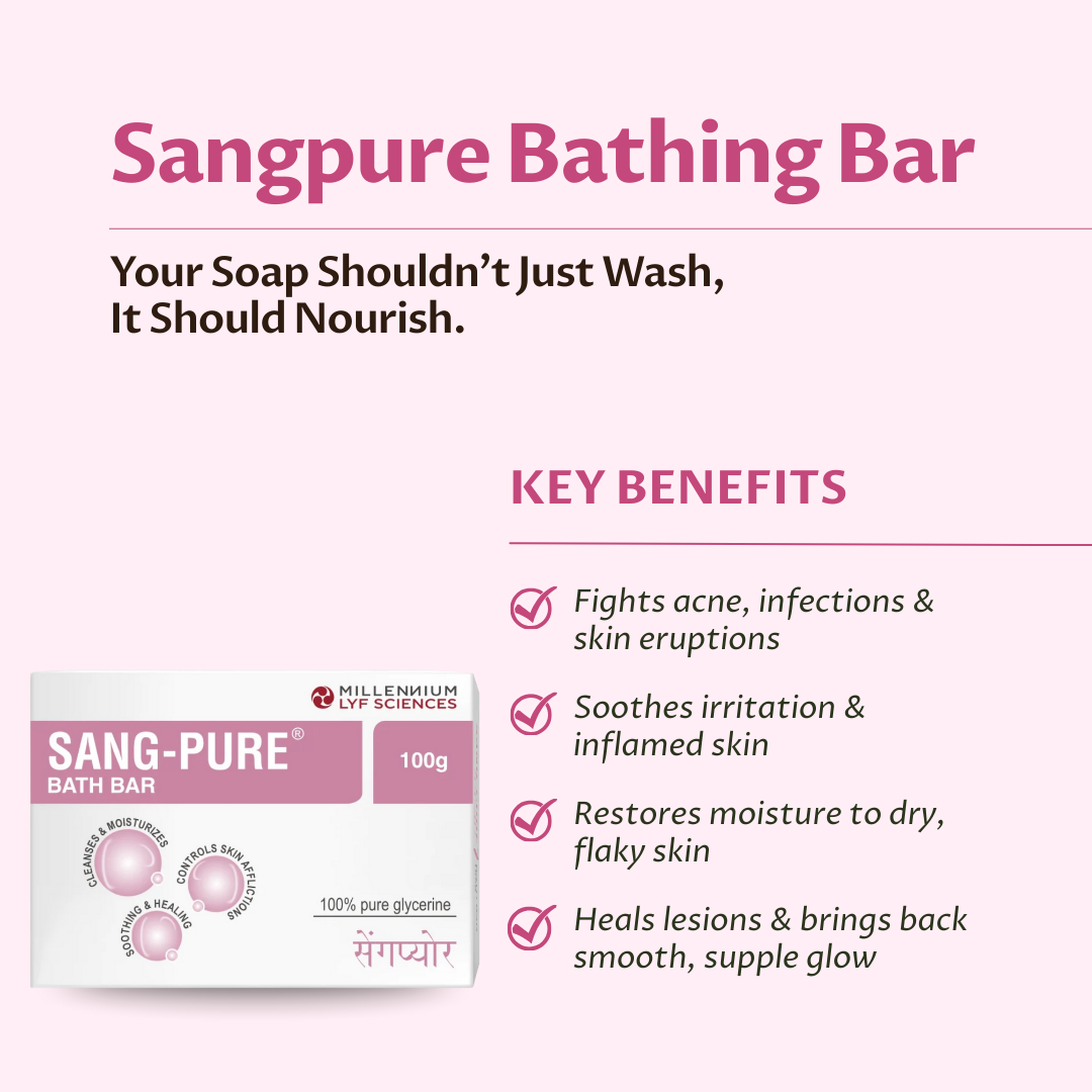 SANG-PURE BATH BAR | 100 gm X 2 Soaps