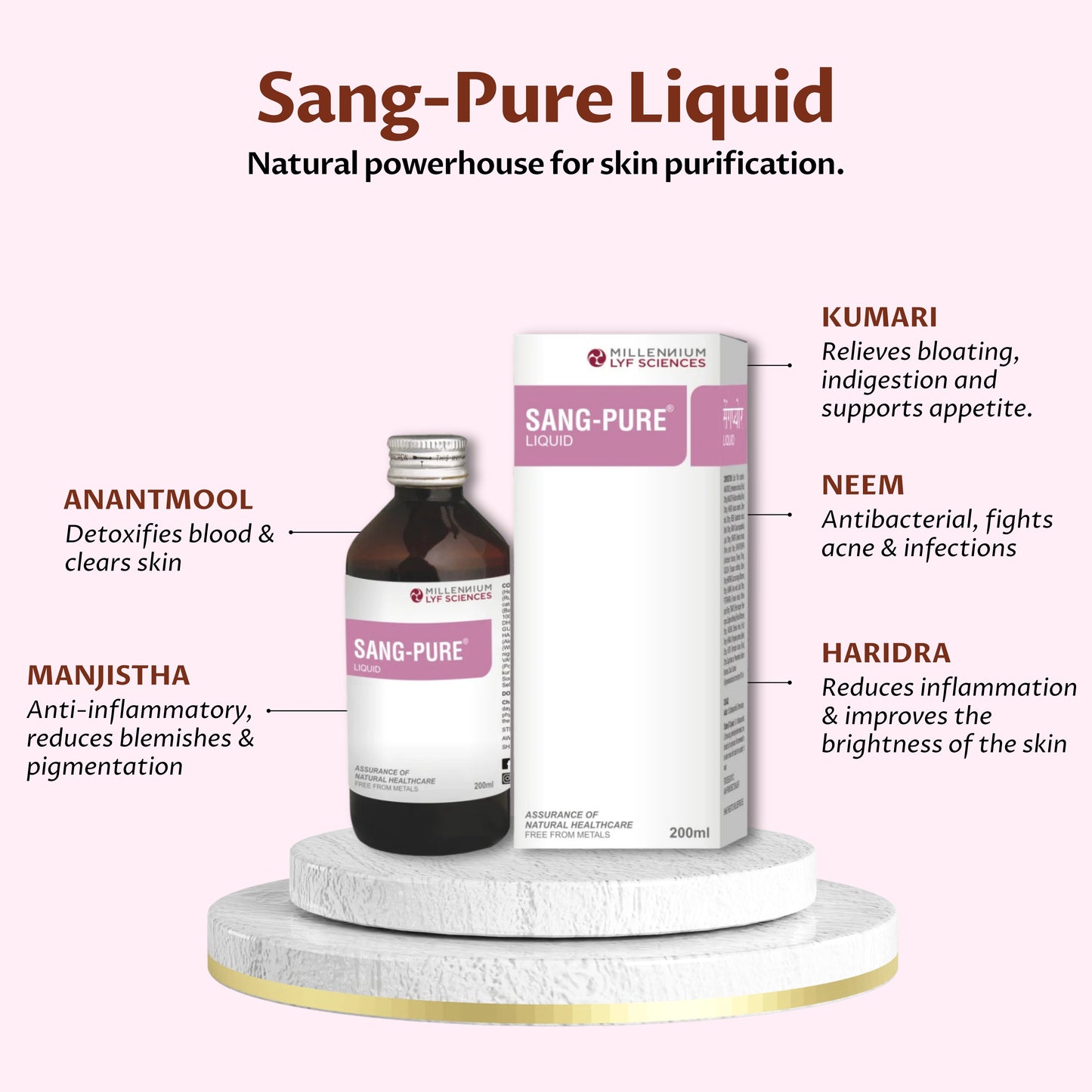 SANG-PURE LIQUID | 200 ml X 3 Bottles