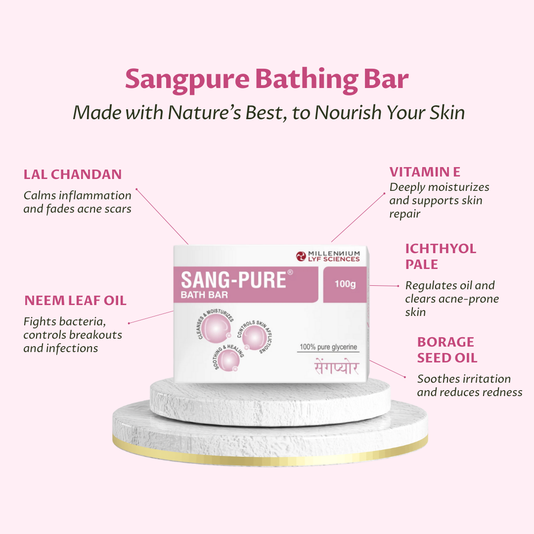 SANG-PURE BATH BAR | 100 gm X 2 Soaps