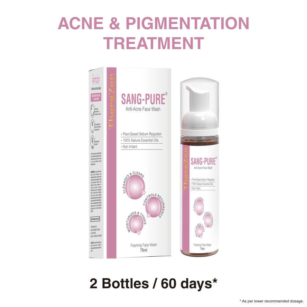 Sang-pure Anti acne Glow Kit (Sang pure face wash, tablet & Cream)