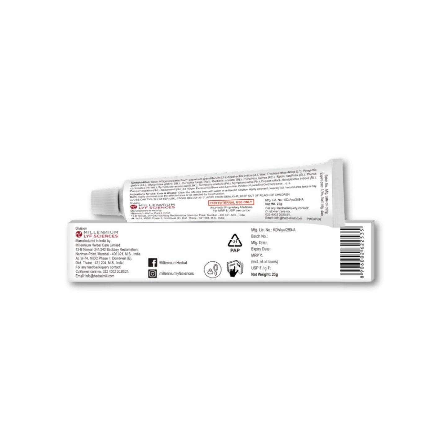 SYCATRYZ OINTMENT | 25 gm X 2 Tubes