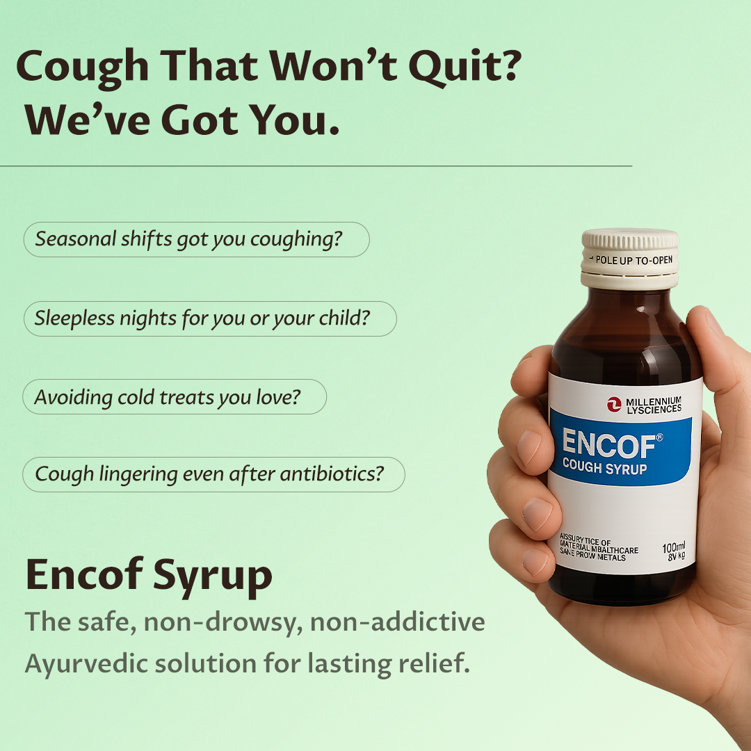 ENCOF COUGH SYRUP | 100 ml X 4 Bottles