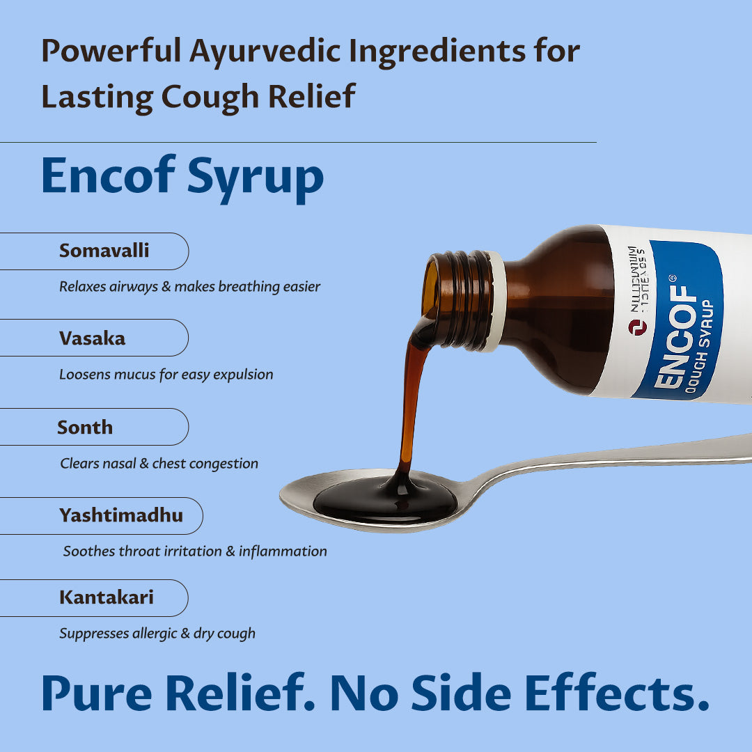 ENCOF COUGH SYRUP | 100 ml X 4 Bottles
