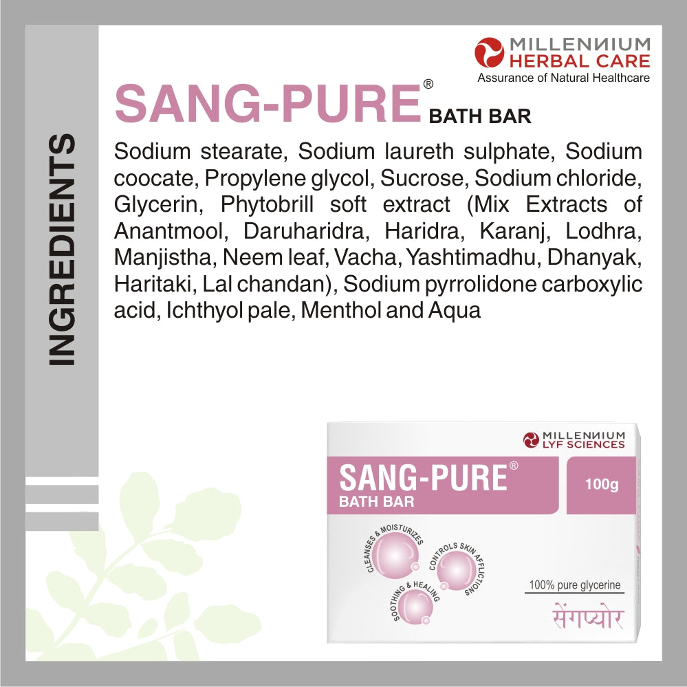 SANG-PURE BATH BAR | 100 gm X 2 Soaps