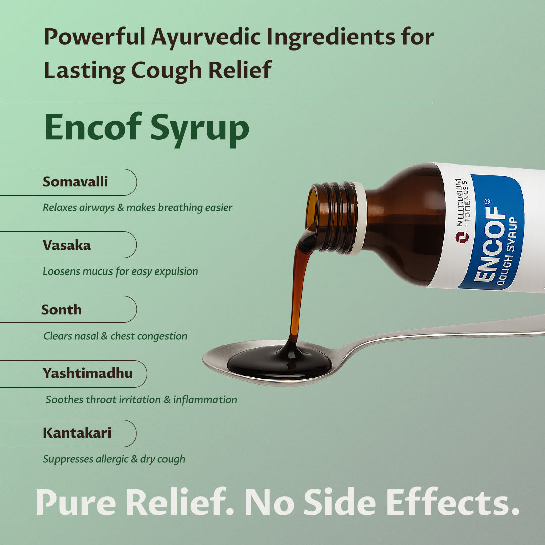 ENCOF COUGH SYRUP | 100 ml X 4 Bottles