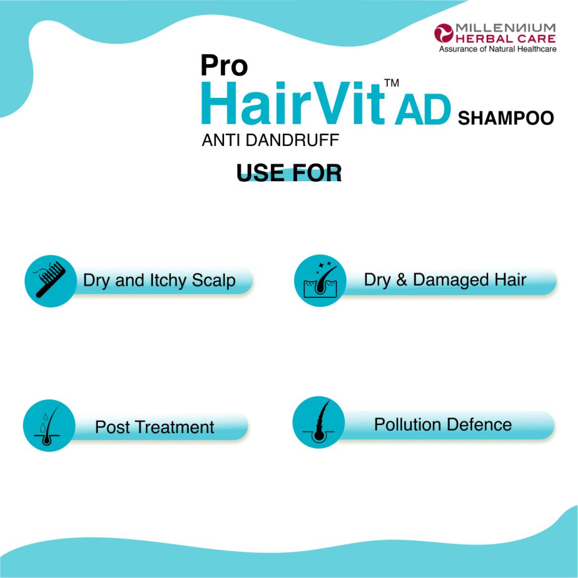 Uses of Pro Hairvit AD Shampoo
