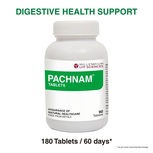 180 Tablets of Pachnam can be consumed in 60 days