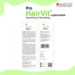 Pro Hairvit Conditioner Back of the Pack