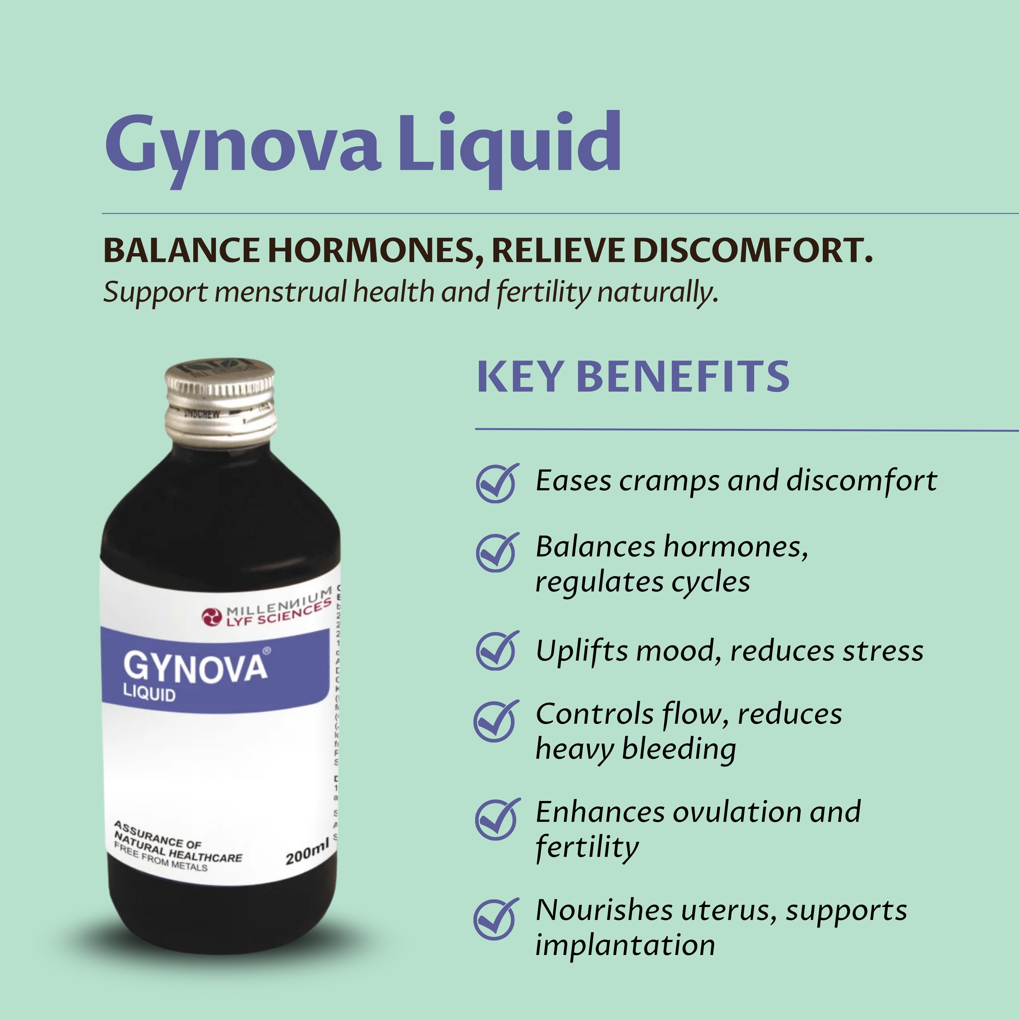GYNOVA LIQUID | 200 ml X 3 Bottles