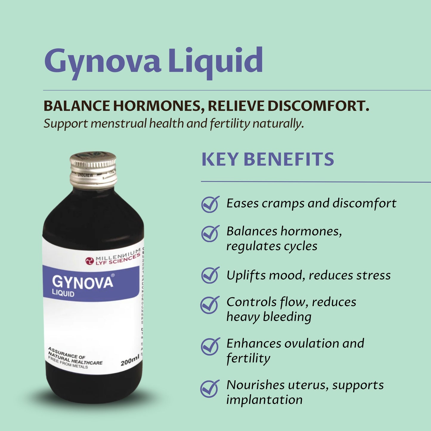 GYNOVA LIQUID | 200 ml X 3 Bottles