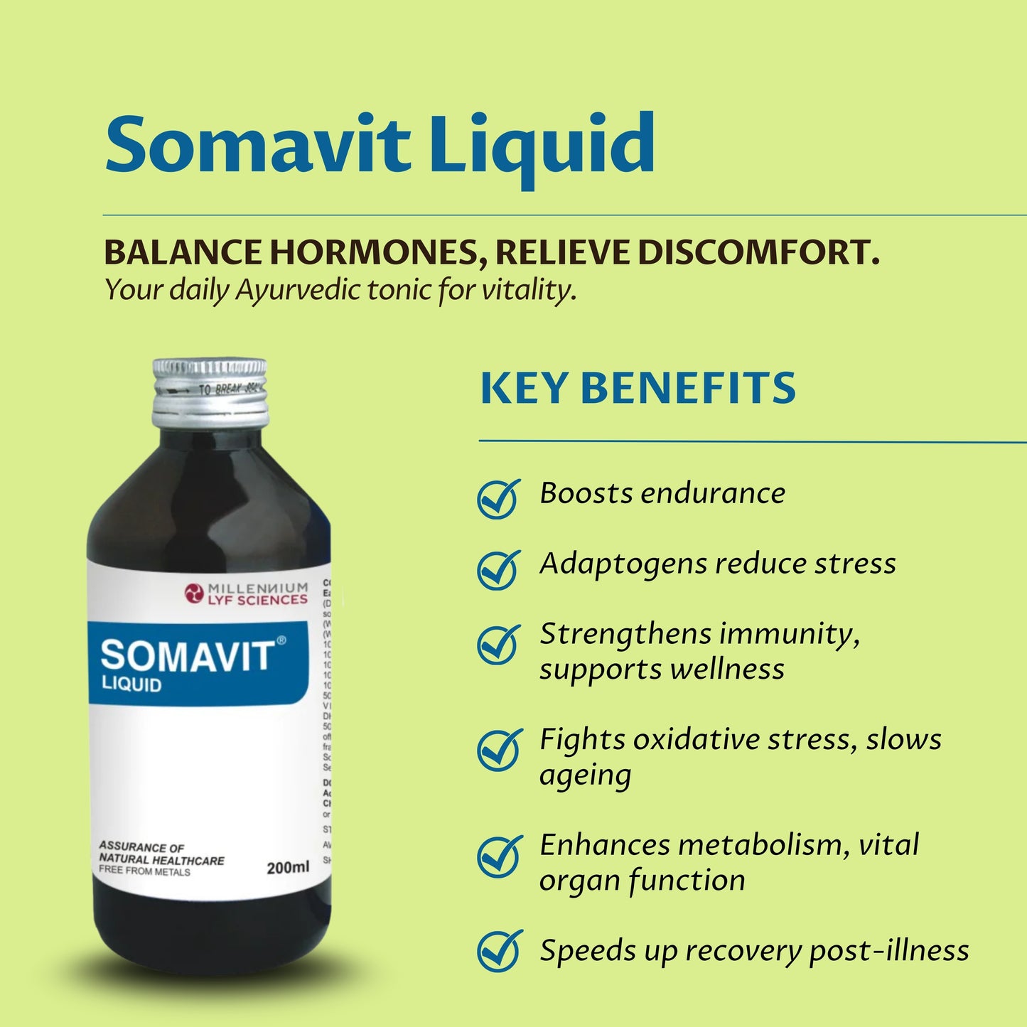 SOMAVIT LIQUID | 200 ml X 3 Bottles