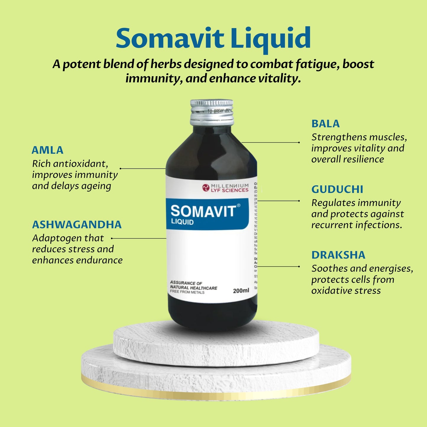 SOMAVIT LIQUID | 200 ml X 3 Bottles