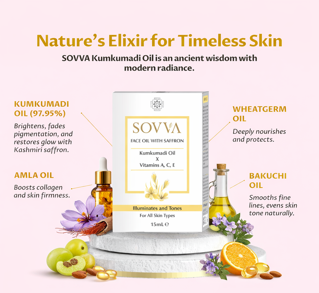 SOVVA KUMKUMADI OIL WITH SAFFRON | 15 ML
