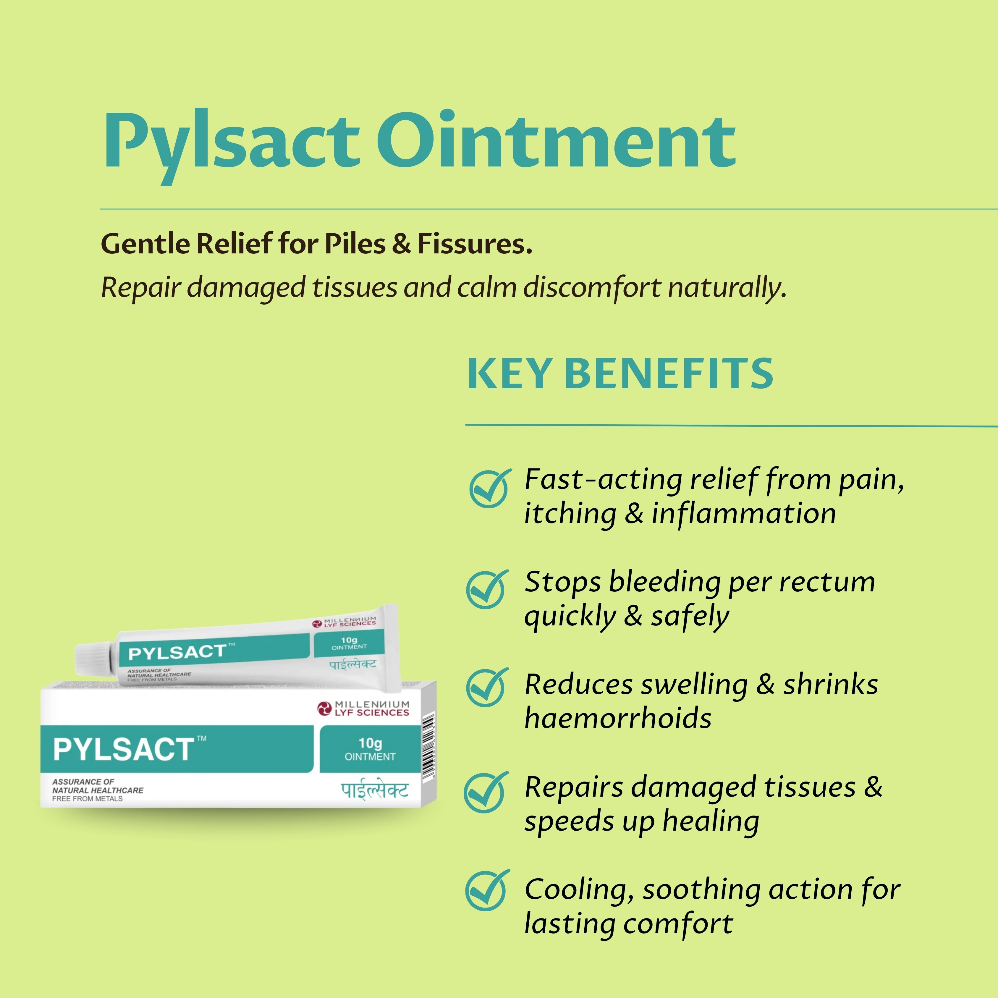 PYLSACT OINTMENT | 10 gm X 5 Tubes