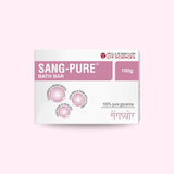 SANG-PURE BATH BAR (100 GM) | Herbal Anti-infective, Superior Cleansing Bathing Bar for Body Acne, Eczema, Psoriasis, Healthy Skin Maintenance