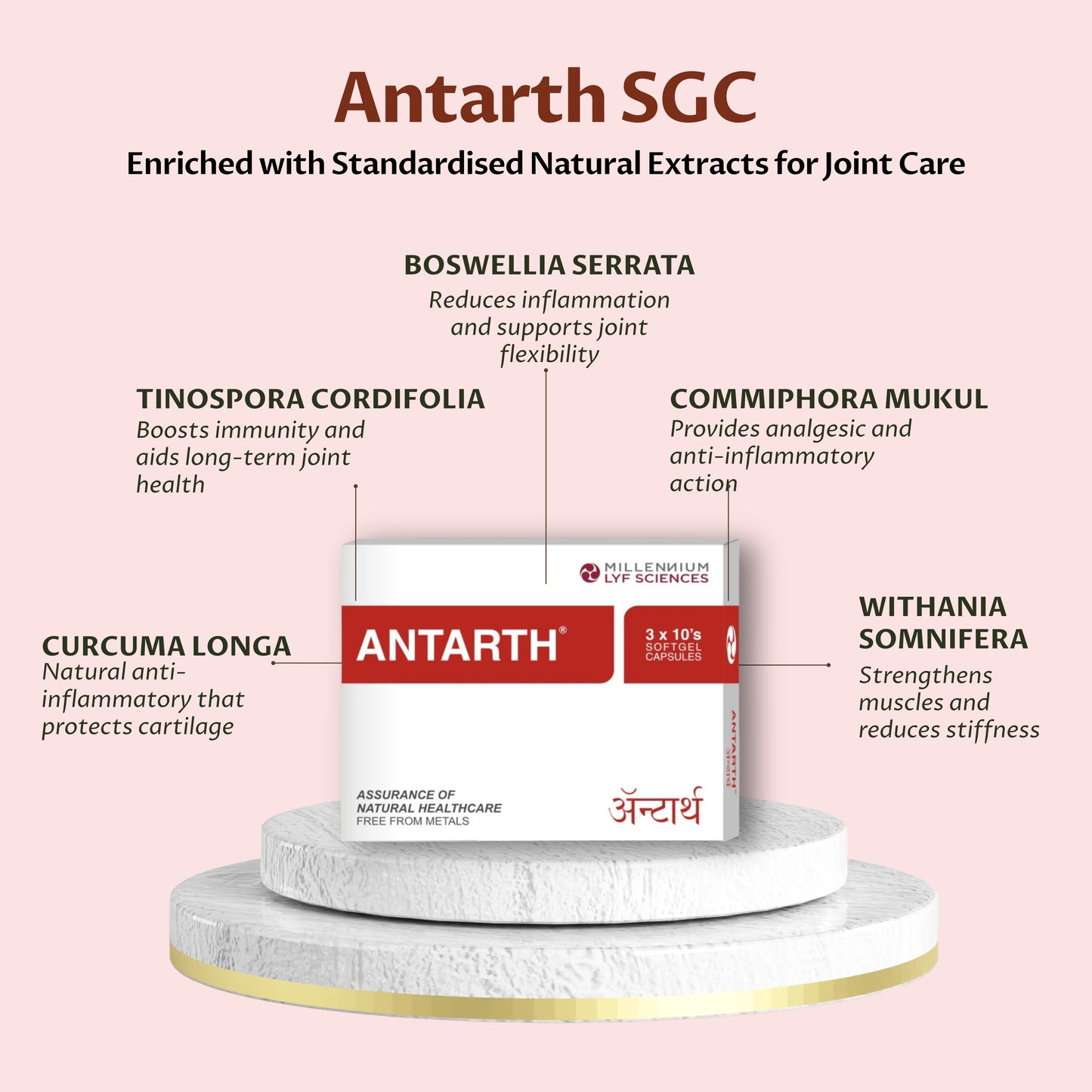 ANTARTH SGC | 120 Capsules