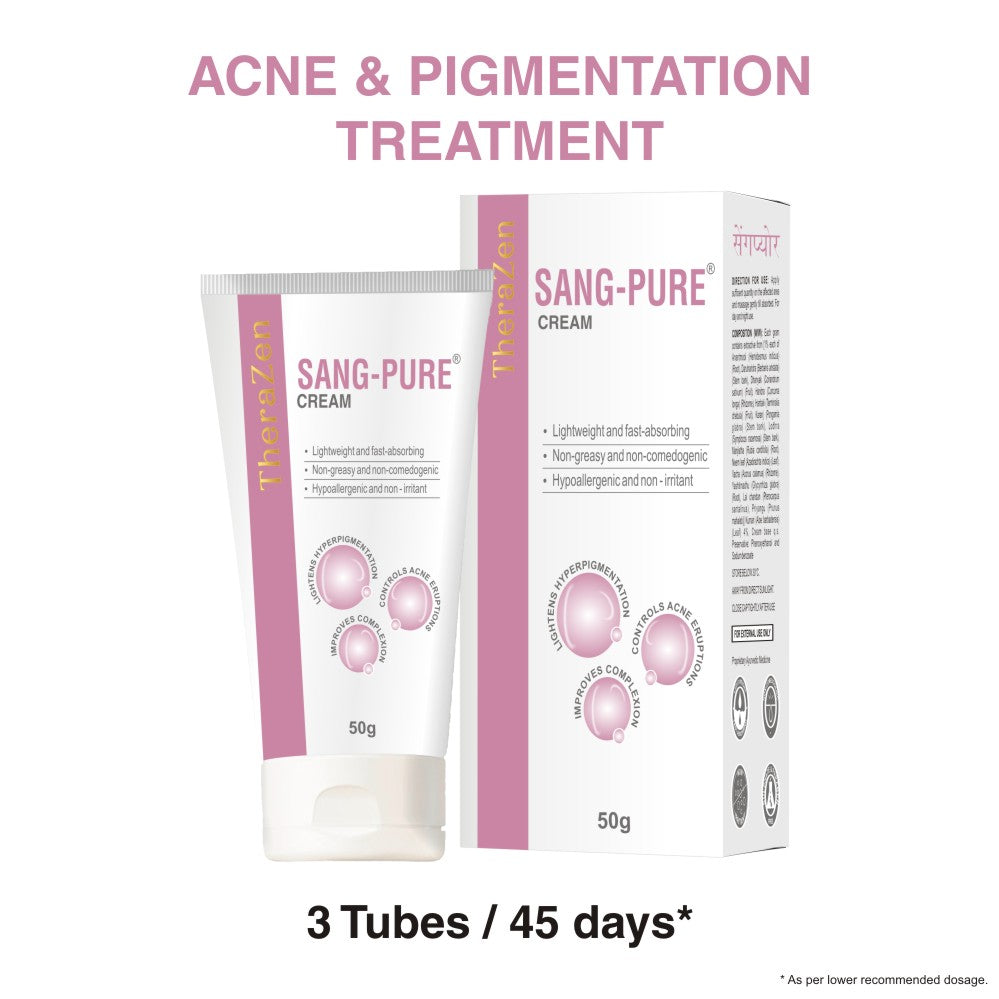 3 tubes of Sang-pure cream can be used in 45 days