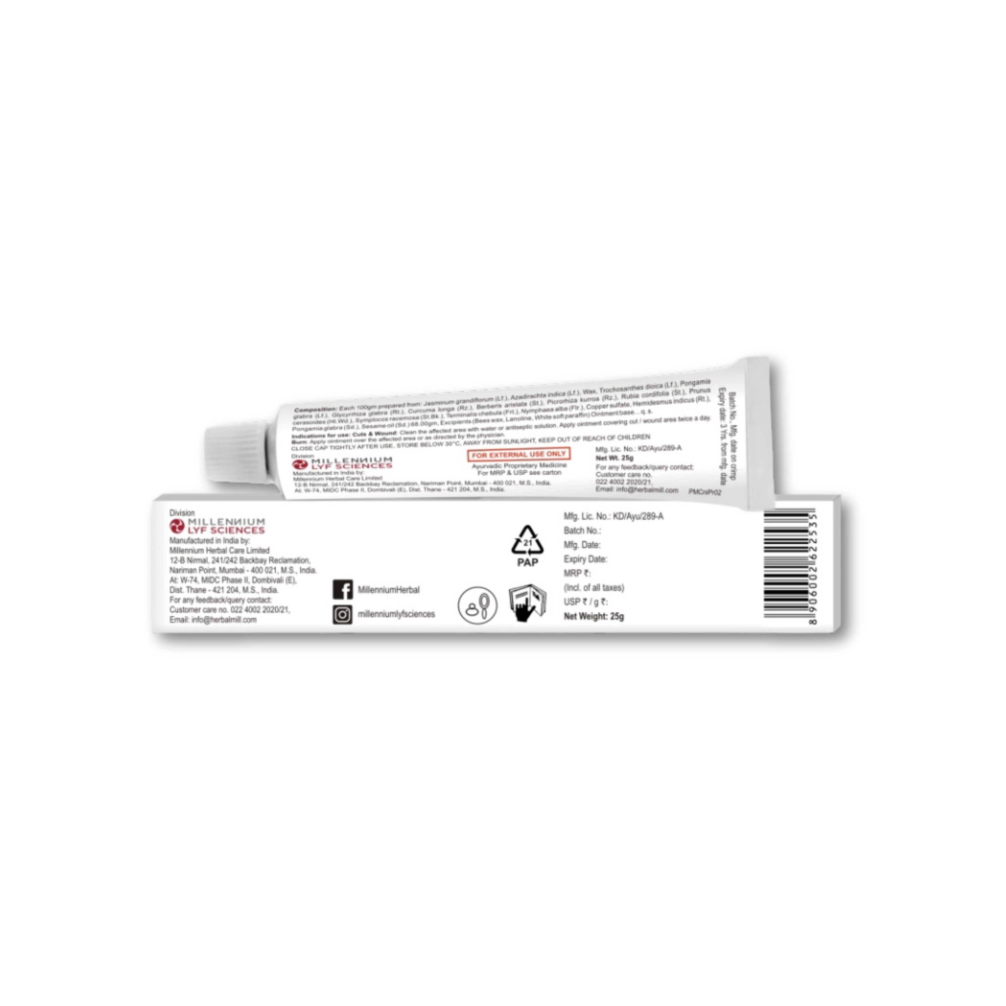 SYCATRYZ OINTMENT | 25 gm X 2 Tubes