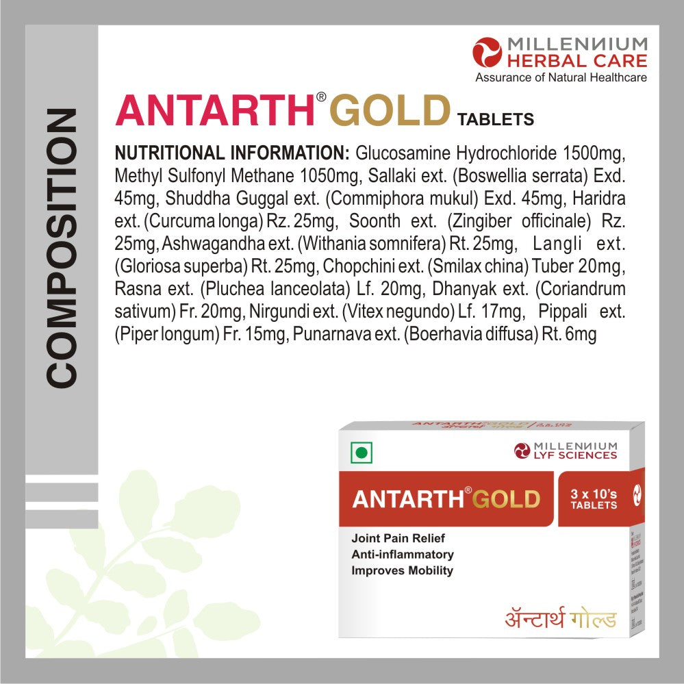Composition of ANTARTH GOLD Tablets