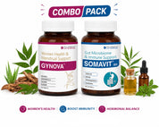 PCOS CARE COMBO - GYNOVA TABLETS (60'S) + SOMAVIT BD (60'S)