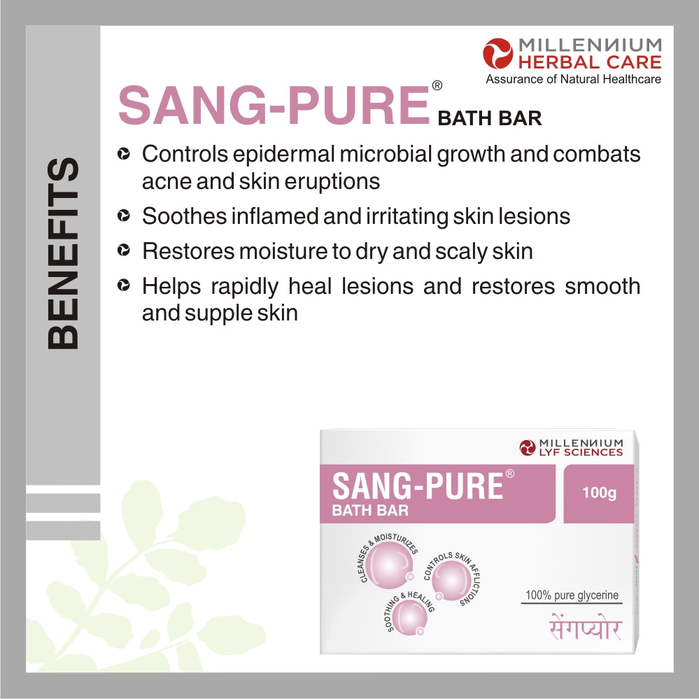 SANG-PURE BATH BAR | 100 gm X 4 Soaps