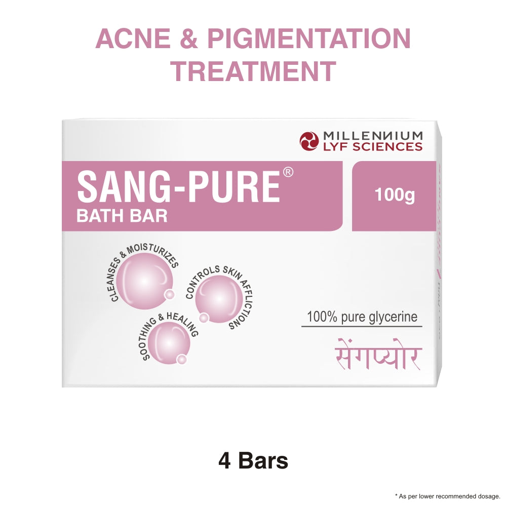 SANG-PURE BATH BAR | 100 gm X 4 Soaps