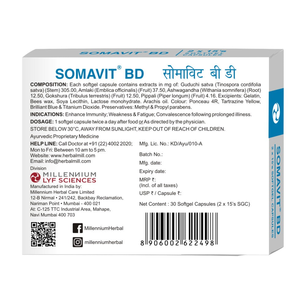 Back Pack of Somavit BD