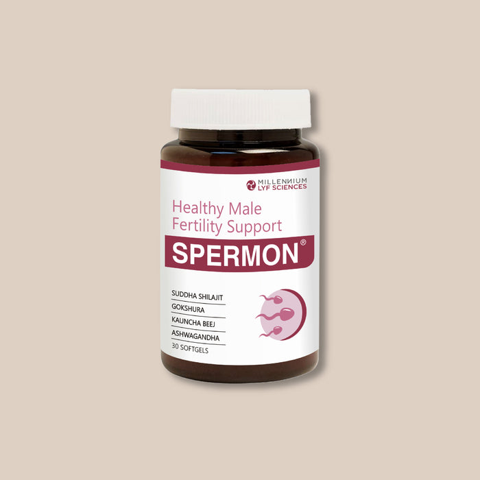 SPERMON SGC | For Healthy Male Fertility Support | Suddha Shilajit, Gokshura, Kaunchbeej, Safed Musli, Salam Misri