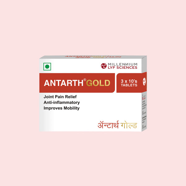 Antarth Gold — Glucosamine 1500mg + MSM + Shallaki with 14 Ayurvedic Herbs
