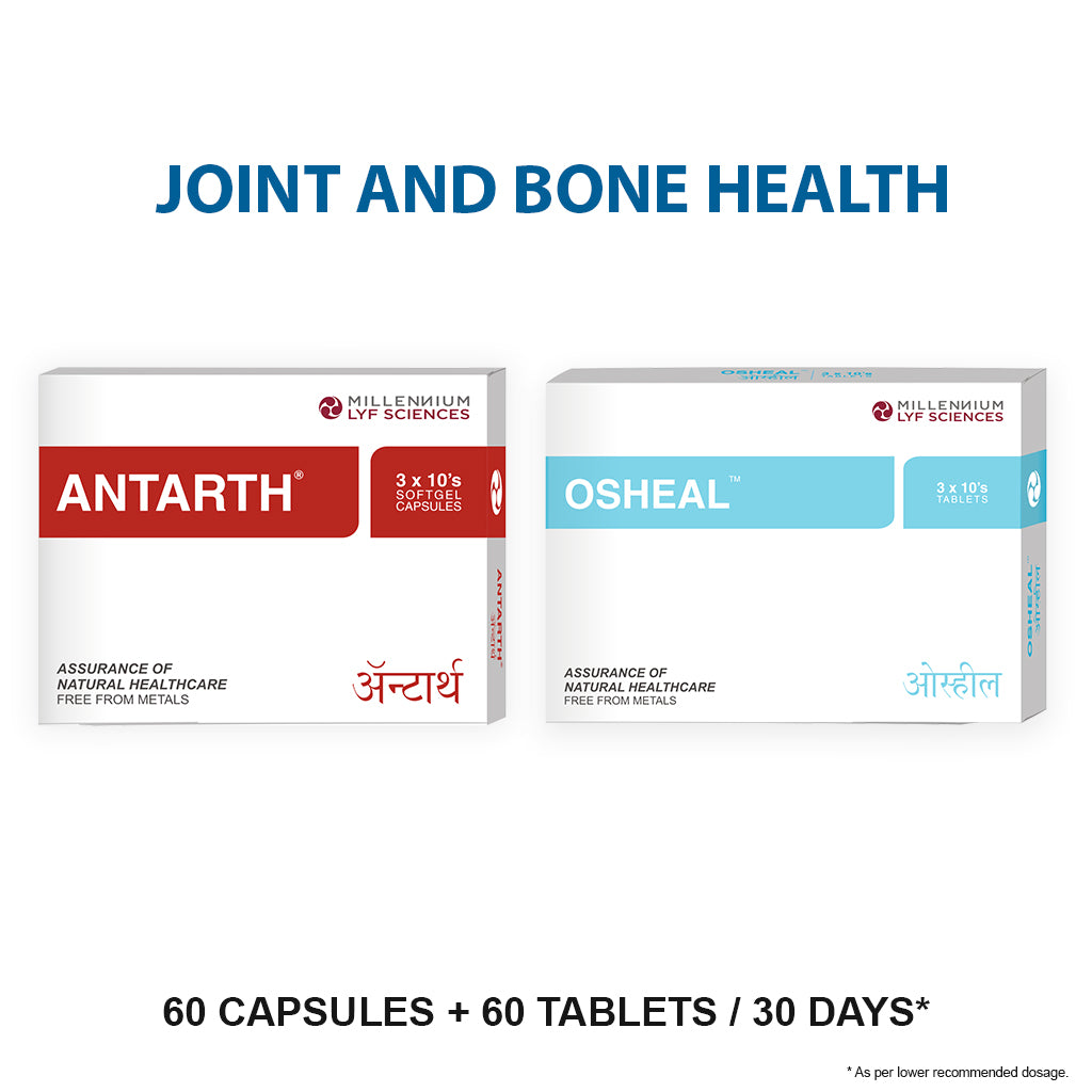60 Capsules of Antarth SGC and 60 Tablets of Osheal Can be consumed in 60 days