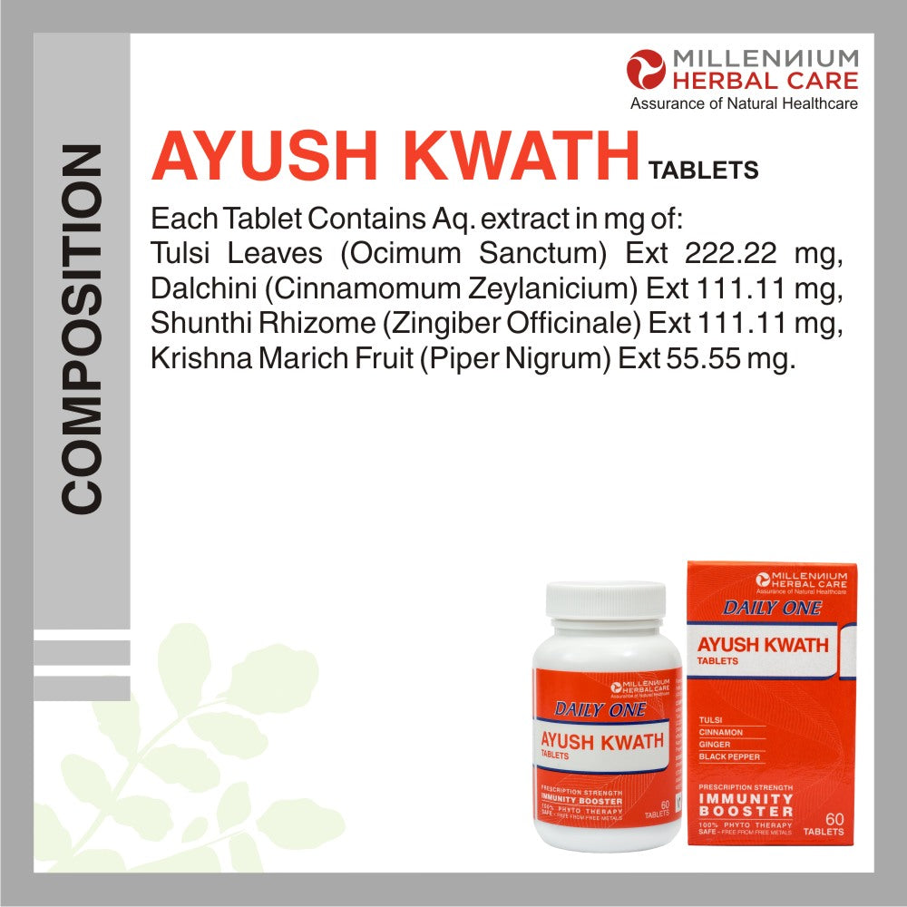 What is AYUSH KWATH made of?