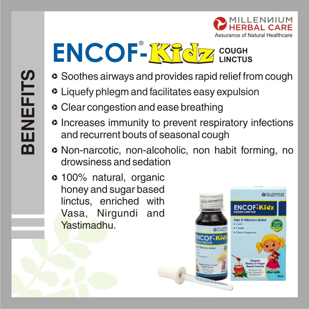 Benefits of ENCOF KIDZ ORGANIC COUGH LINCTUS