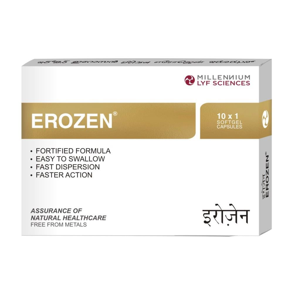 FRONT IMAGE OF EROZEN CAPSULES | 10X1 (PACK OF 4)