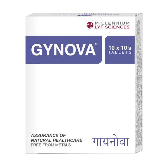 FRONT IMAGE OF GYNOVA TABLETS | 10X10's 