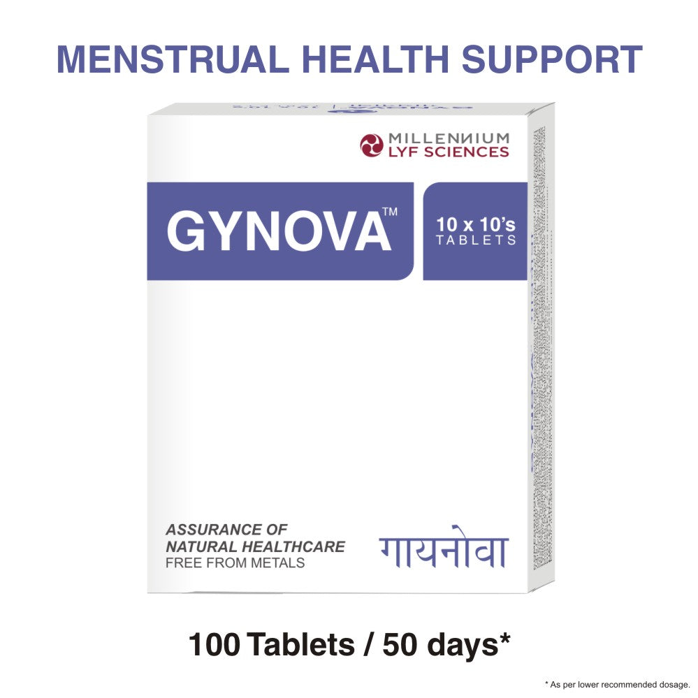 GYNOVA FOR MENSTURAL HEALTH SUPPORT | 100 TABLETS FOR 50 DAYS