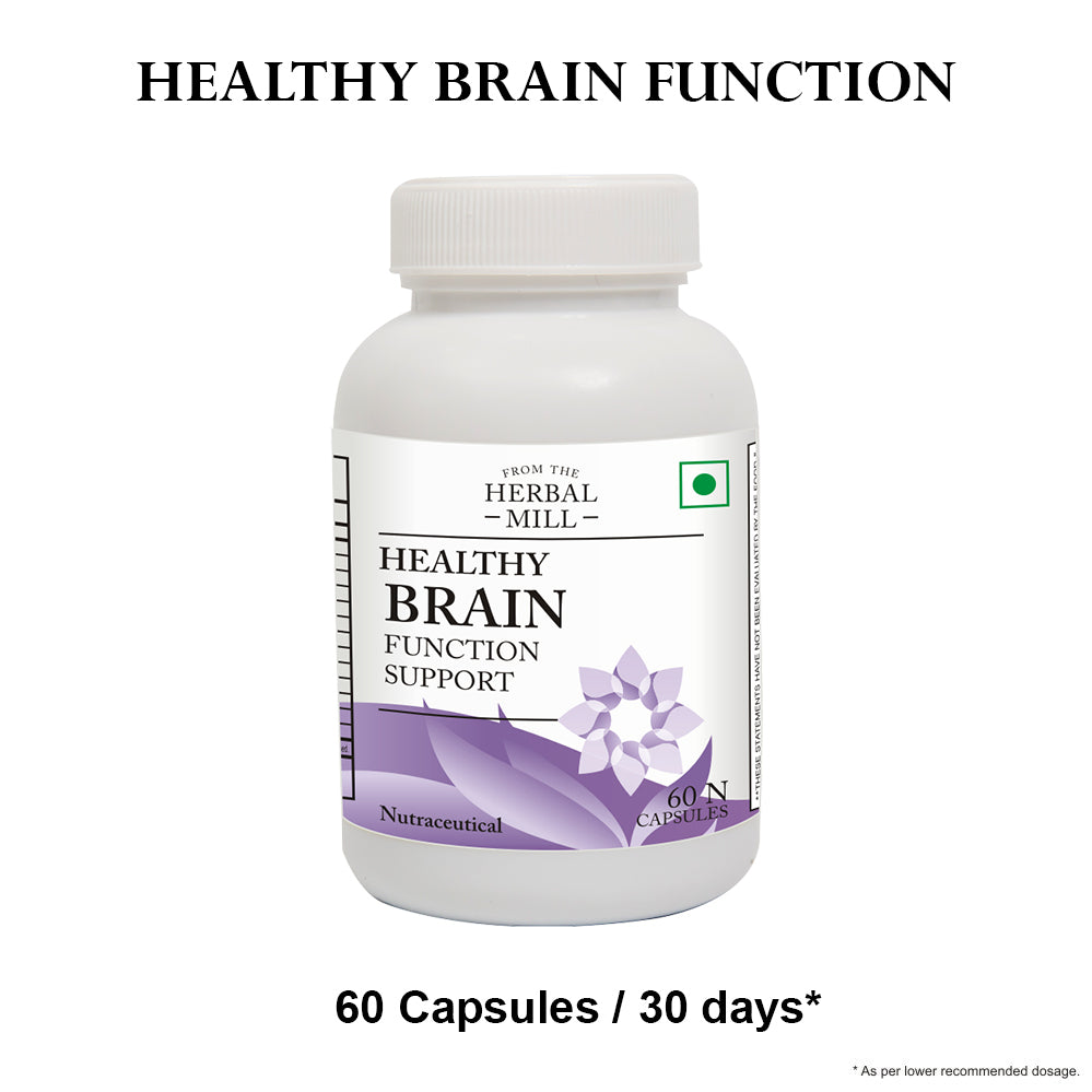 60 Capsules of Healthy Brain Function can be consumed within 30 days