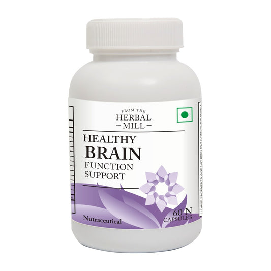 Herbalmill’s HEALTHY BRAIN SUPPORT Dietary Supplement | 60 Veg Capsules