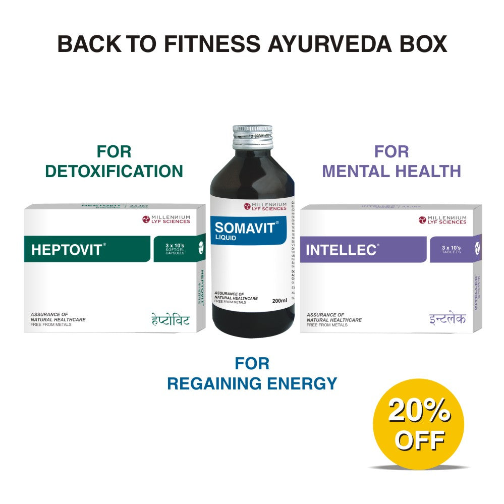 BACK TO WELLNESS AYURVEDA BOX COMBO FOR ONE MONTH