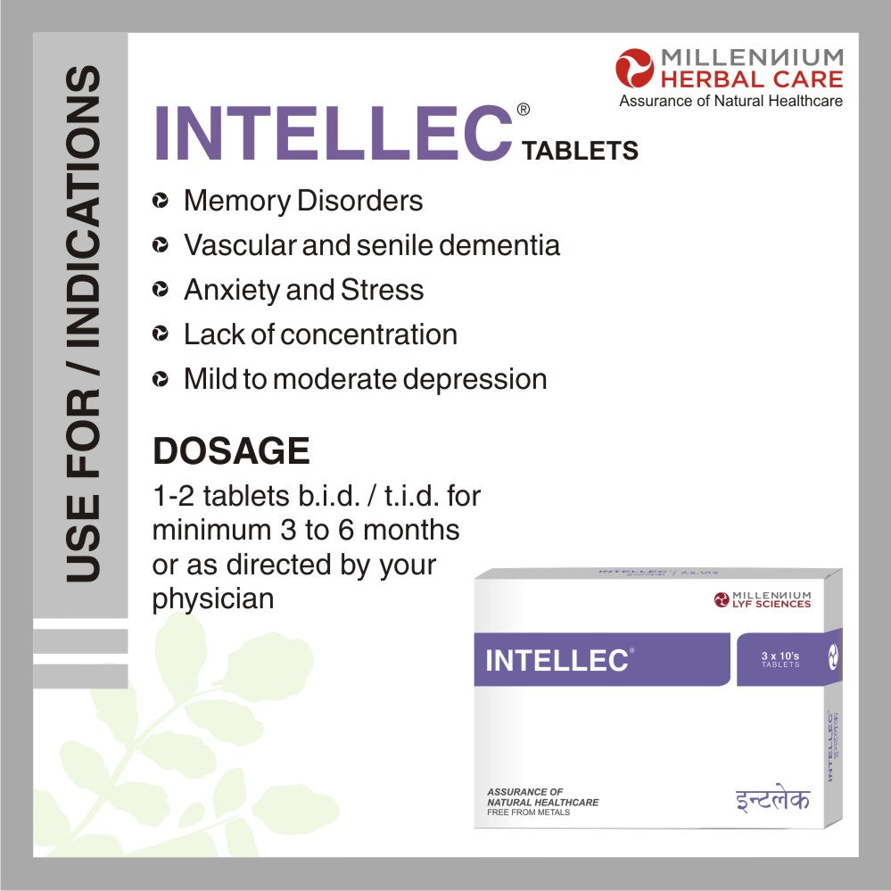 USE FOR/ INDICATION OF INTELLEC TABLET