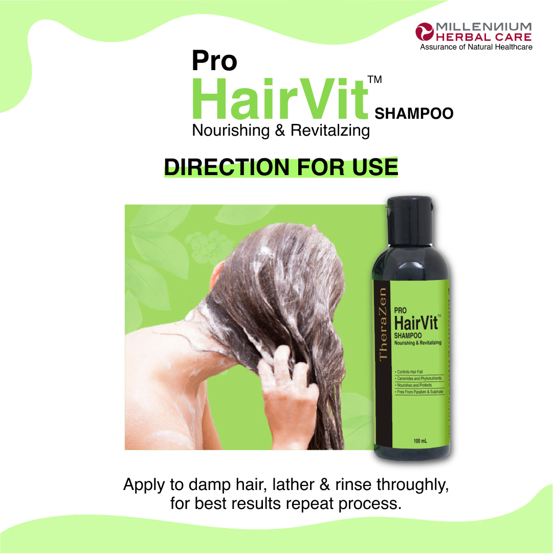 Direct of use for Pro Hairvit Shampoo
