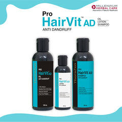 PRO HAIRVIT AD (ANTI-DANDRUFF) TREATMENT KIT | Oil 100 ml + Lotion 50 ml + Shampoo 100 ml