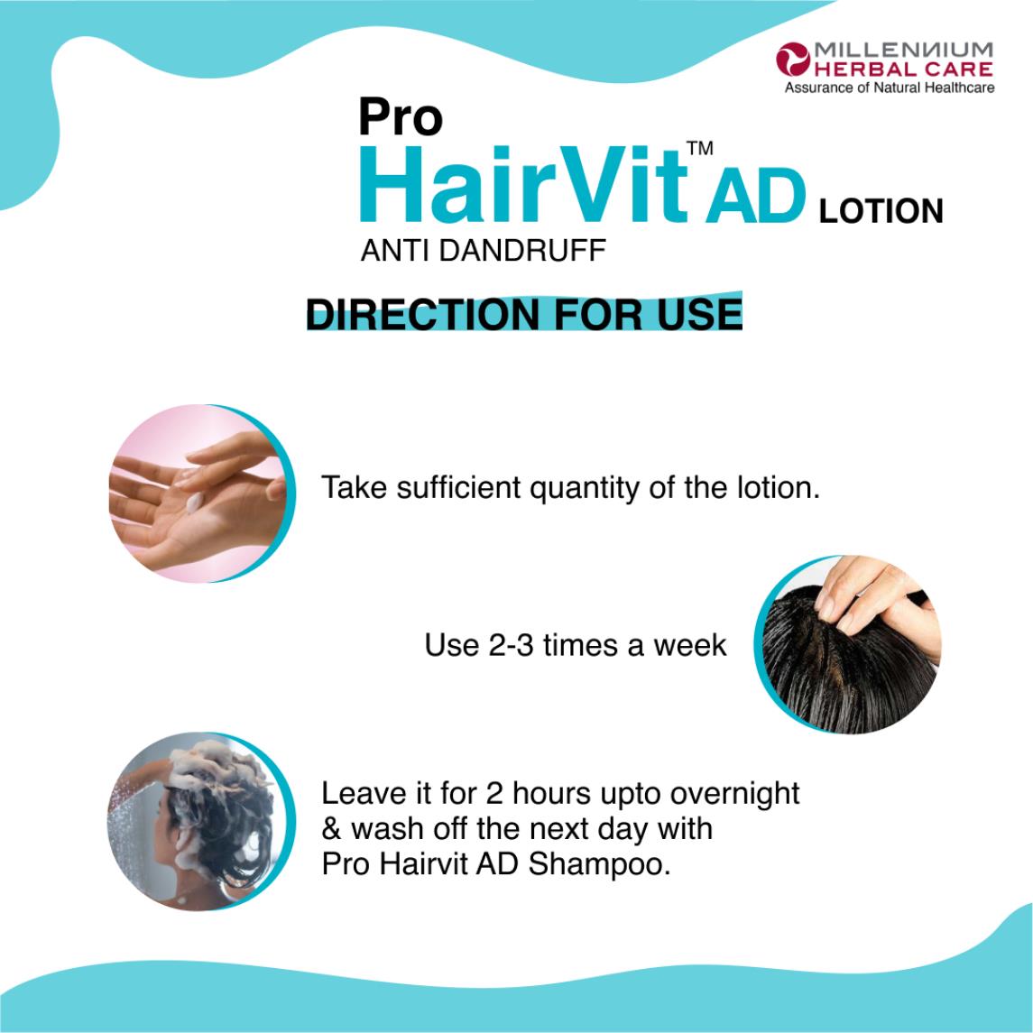 Pro Hairvit AD Lotion Direction For Use