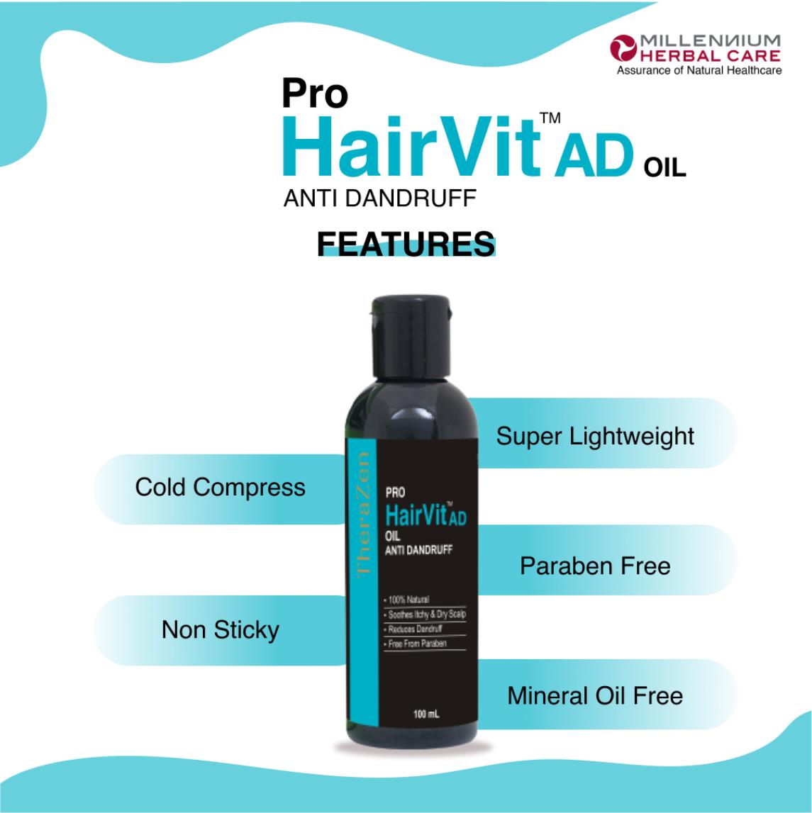 PRO HAIRVIT AD (ANTI-DANDRUFF) HAIR OIL | 100 ml X 2 Bottles
