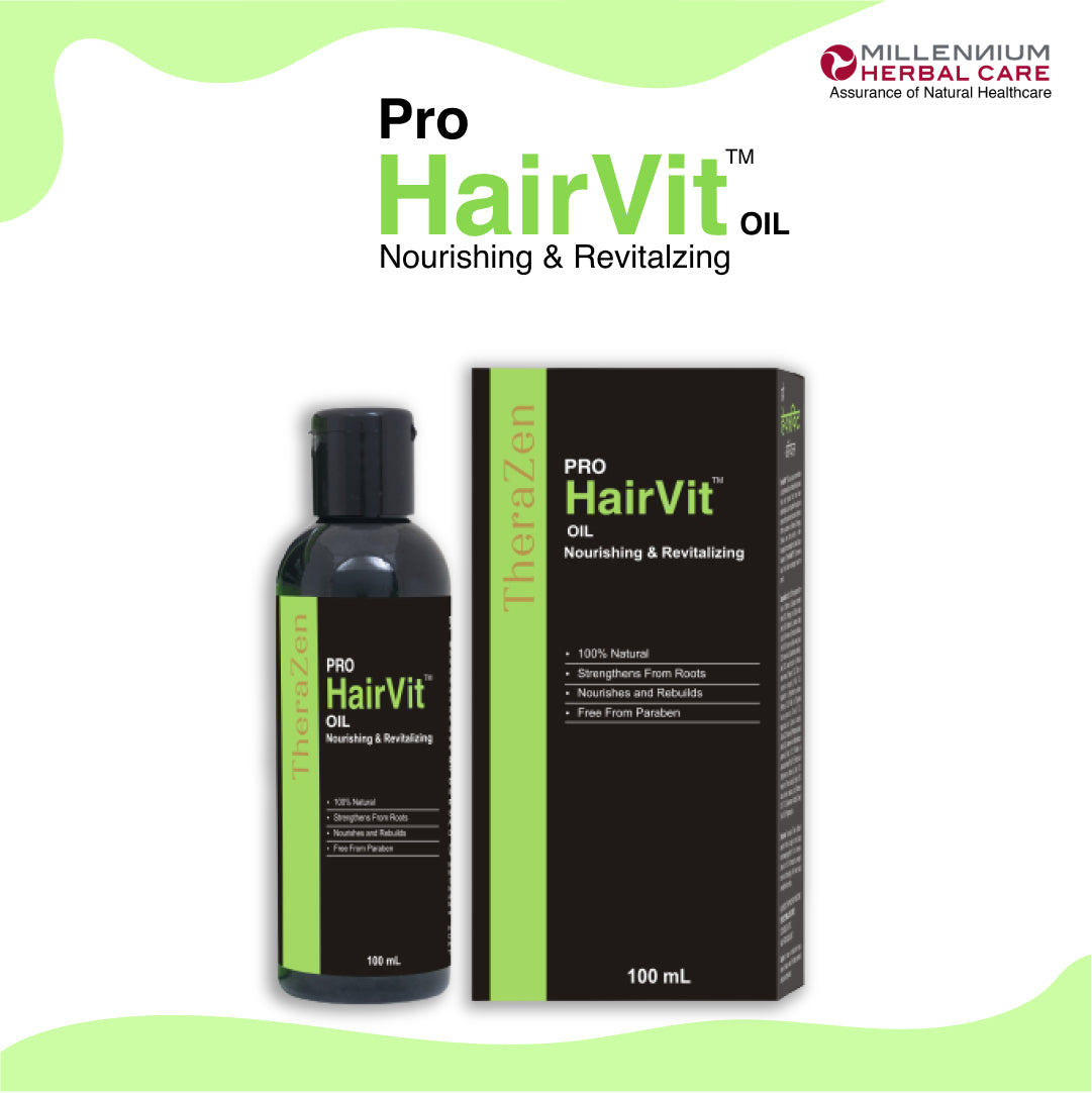 Front Image of Pro Hairvit Oil with Packaging