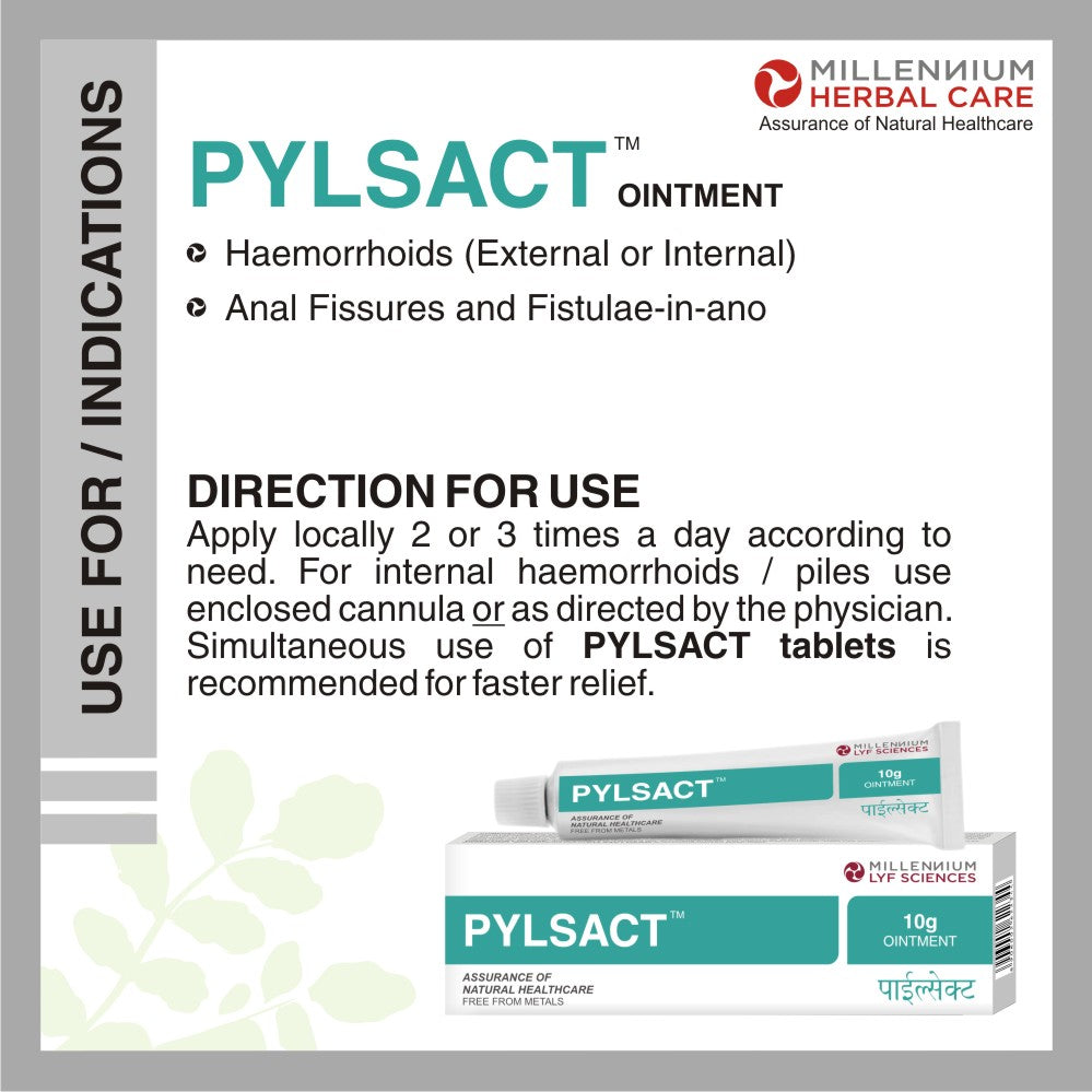Use For/ Indication of Pylsact Ointment