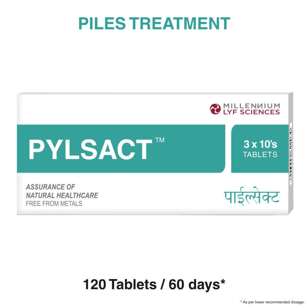 120 Tablets of Pylsact can be consumed in 60 days