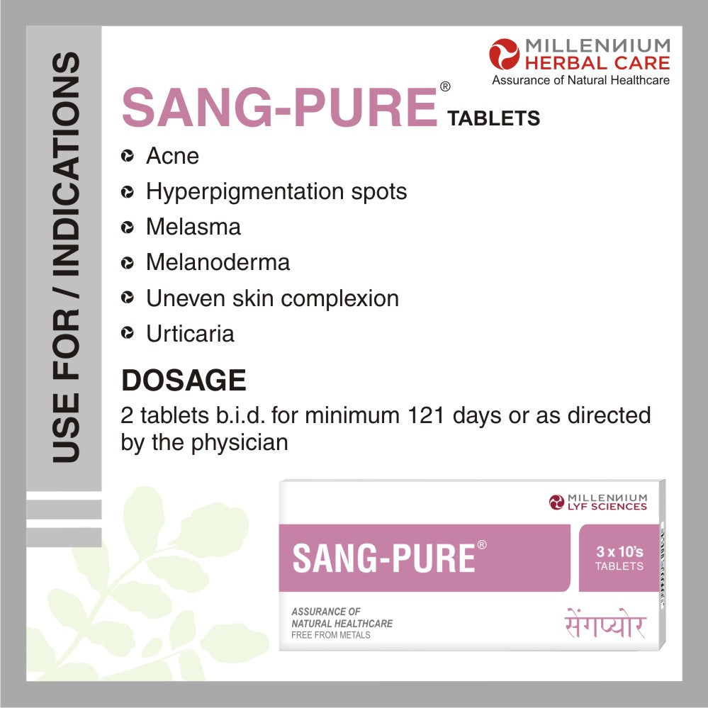 Use for/ Indication of Sang-pure Tablet